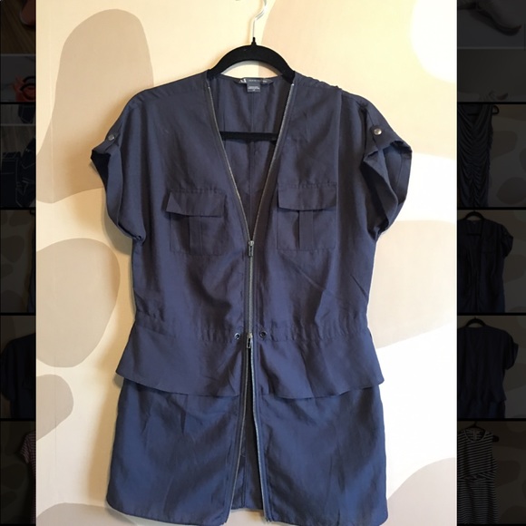 Armani Exchange military bomber-style full zip tunic top - Women’s US size S - Picture 6 of 6